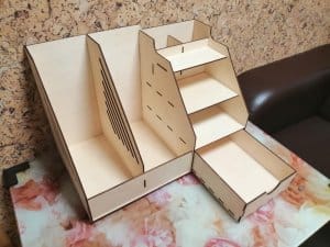 Office Desk Organizer with Drawers Laser Cut File