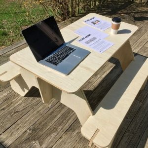 Outdoor Wooden Picnic Table Laser Cut File