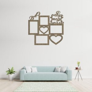 Personalized Love Photo Frame Laser Cut File