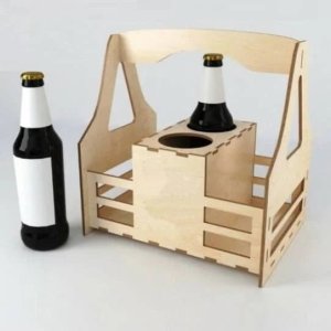 Plywood Beer Carry Basket Laser Cut File