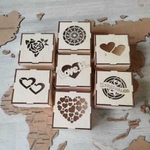 Plywood Boxes for Sweets Laser Cut File