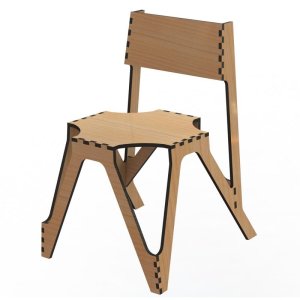 Plywood Cadeira Chair Laser Cut File
