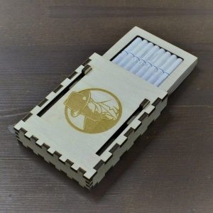 Plywood Engraved Cigarette Case Laser Cut File