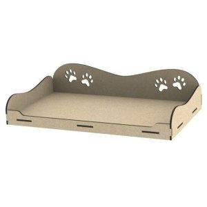 Plywood Pet Bed for Cats 6mm Laser Cut File