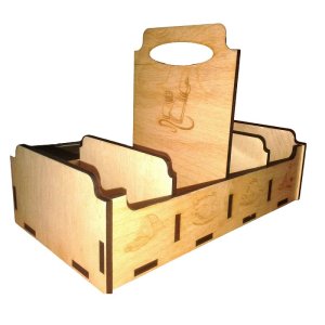 Plywood Sauce Packet Organizer Spice Box Laser Cut File