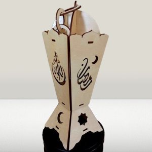 Ramadan Kareem Arabic Lantern for Home Decor Laser Cut File