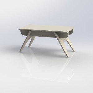 Rectangle Plywood Style Table Laser Cut File