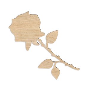 Rose Flower Wood Shape Laser Cut File