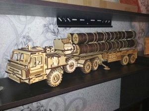 S400 Triumf Missile System 3D Wooden Model Laser Cut File