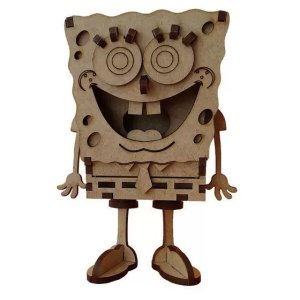 Spongebob 3D Wood Model Laser Cut File