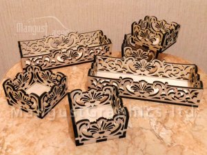 Square and Rectangle Box Tray Laser Cut File