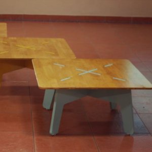 Square Plywood Low Table Laser Cut File