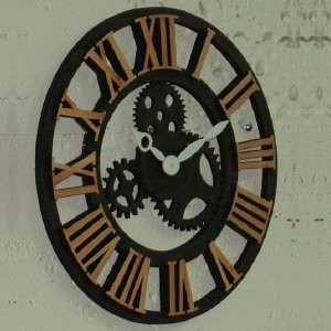 Steampunk Gears Style Wall Clock Laser Cut File