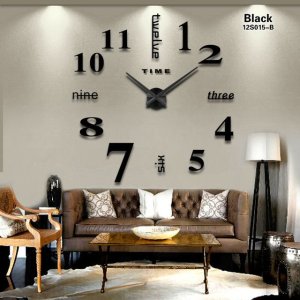 Stylish and Modern Number Wall Clock Laser Cut File