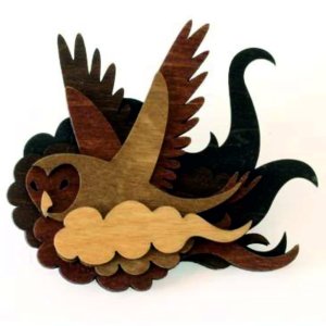 Swallow Bird Layered Plywood Wall Art for Home Decorations Laser Cut File