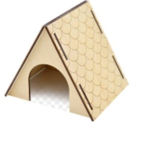 Tent Shape Rodents House Laser Cut File