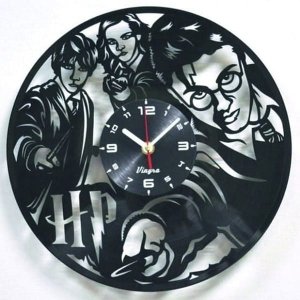 Vinyl Record Wall Clock for Harry Potter Fans Laser Cut File