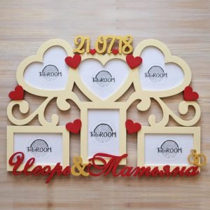 Wedding Collage Picture Frame Laser Cut File