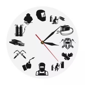Weld Life Welder Wall Clock Laser Cut File