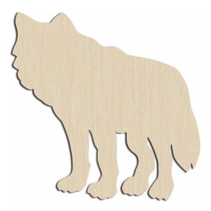 Wolfdog Wood Cutout Craft Shape Laser Cut File