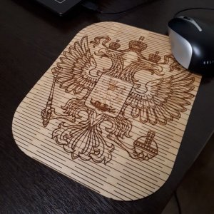 Wood Engraved Mouse Pad Laser Cut File
