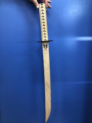 Wood Katana Sword Laser Cut File