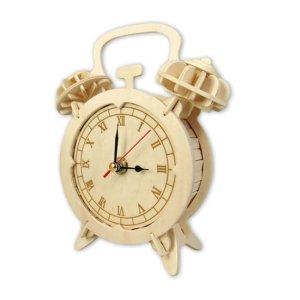 Wood Vintage Alarm Clock for Table CNC Laser Cut File