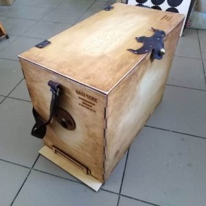 Wooden Beekeepers Box with Ventilated Bottom Laser Cut File