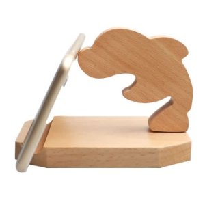 Wooden Dolphin Mobile Phone Stand Layout Laser Cut File
