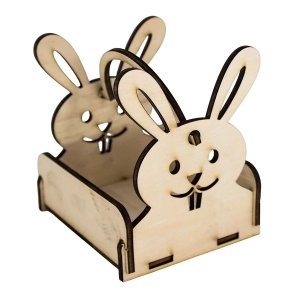 Wooden Easter Bunny Basket Laser Cut File
