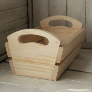 Wooden Fruit Tray Basket with Side Handles Laser Cut File