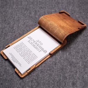Wooden Notepad Cover Laser Cut File