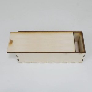 Wooden Pencil Box with Sliding Lid Laser Cut File