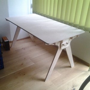 Wooden Prefabricated Table Laser Cut File