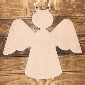 Wooden Spindle Angel Tree Ornament Laser Cut File