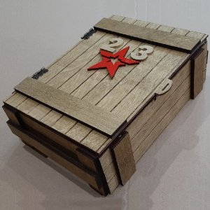 Wooden Storage Crate Box Laser Cut File
