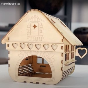 Wooden Toy House 4mm Laser Cut File